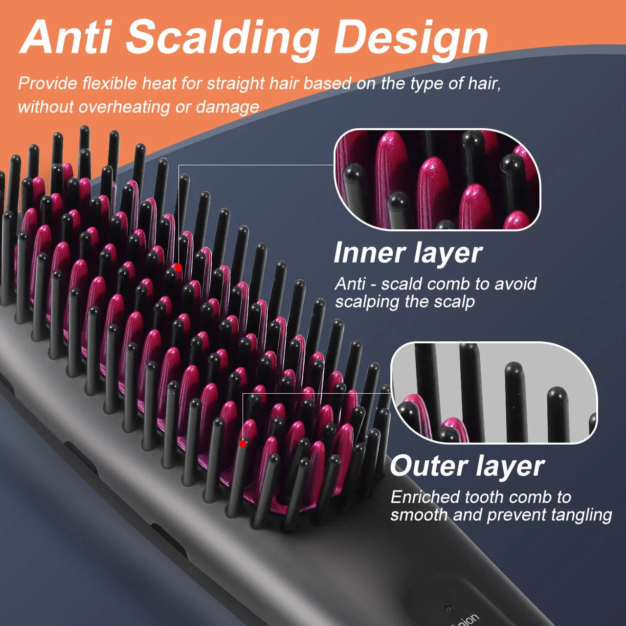 Velisea™ Ionic Hair Straightening Brush