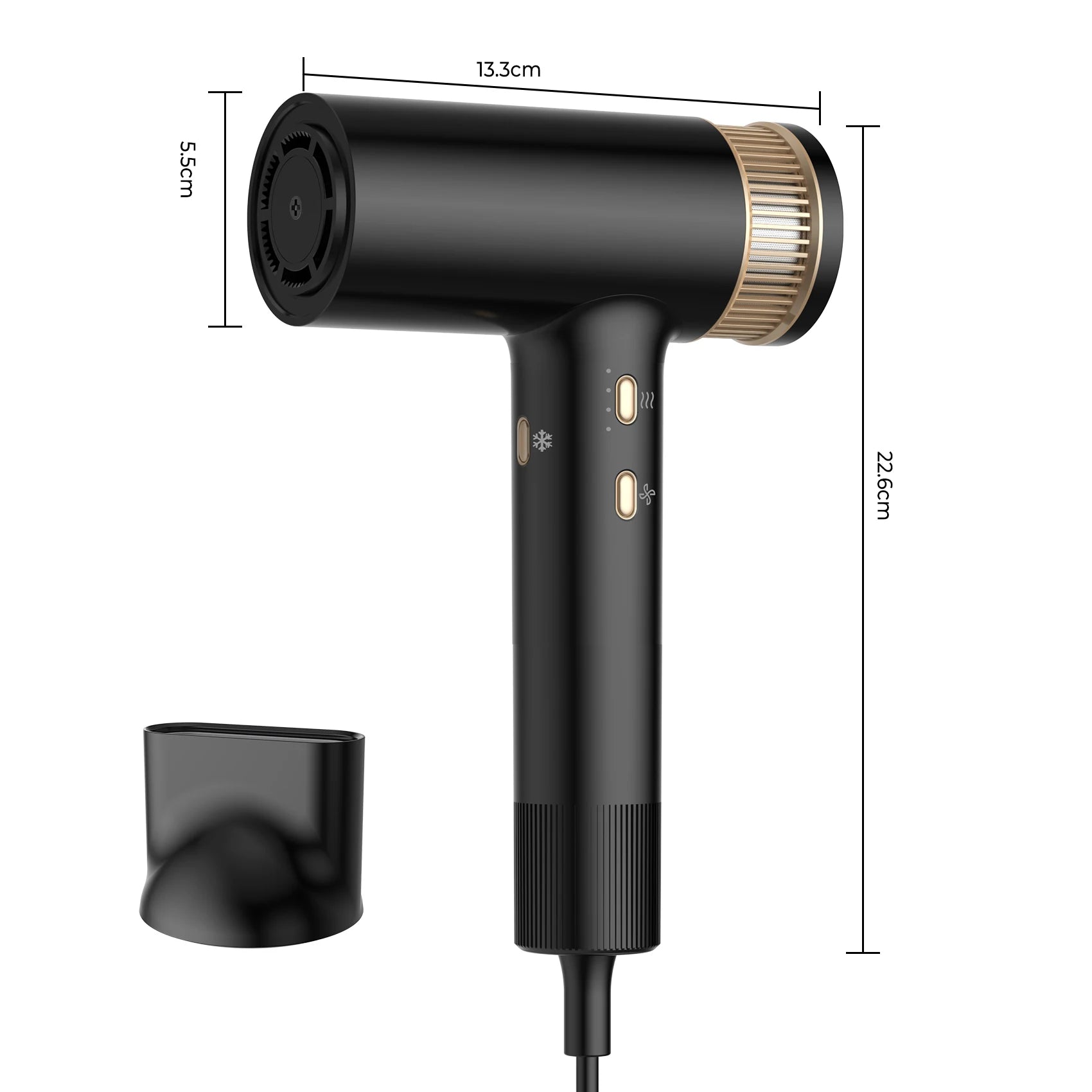 Velisea™ Pro Secador de Cabelo 110000 RPM com Motor Sem Escova