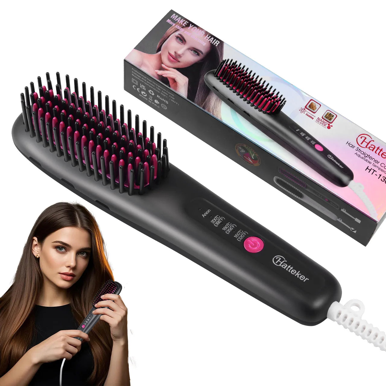 Velisea™ Ionic Hair Straightening Brush
