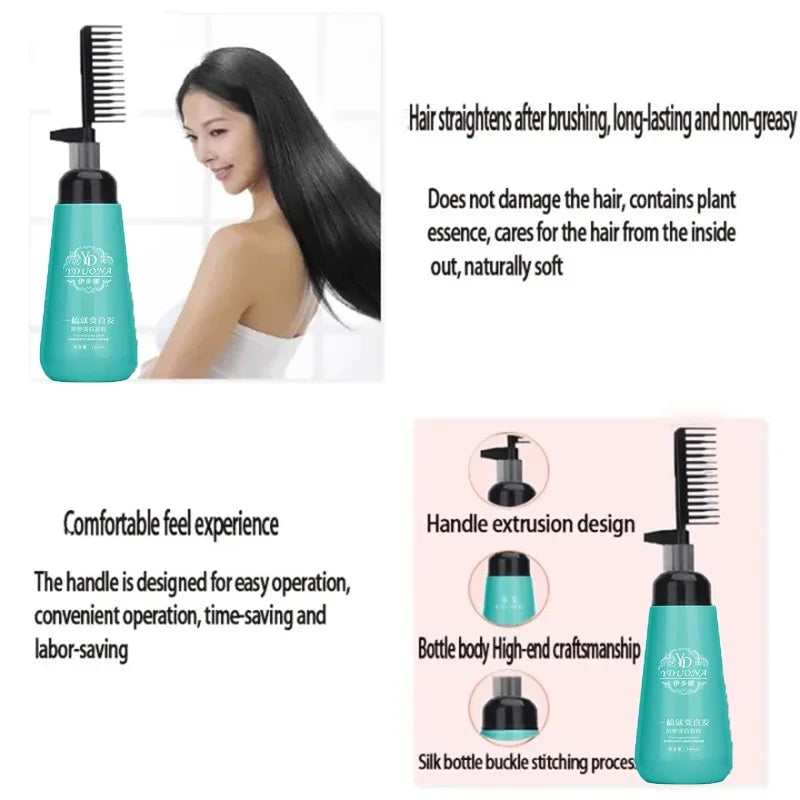 Velisea™ Keratin Hair Smoothing Cream with Comb