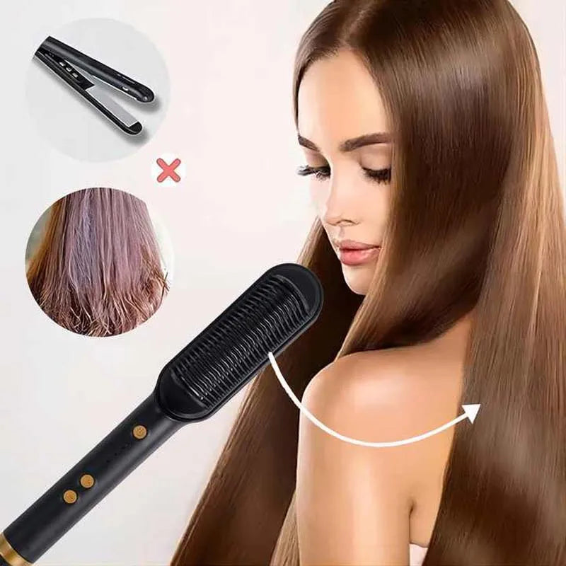 Velisea™ Electric Hair Straightening Brush